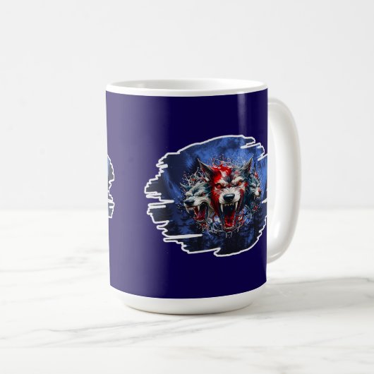 Estampa Graffiti - Cerberus Wolves - Caneca Kaffeetasse (VorderseiteRechts)