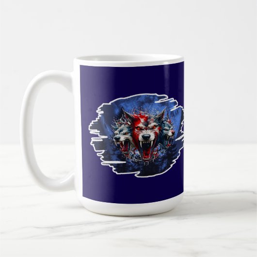 Estampa Graffiti - Cerberus Wolves - Caneca Kaffeetasse (Links)
