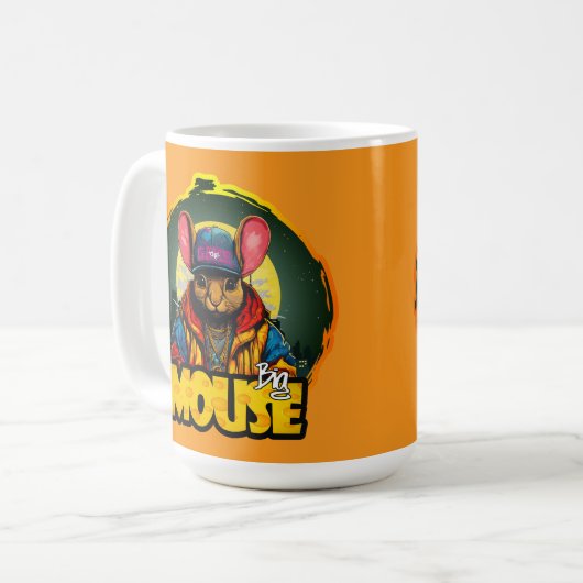 Estampa Hip Hop - Big mouse - Caneca Kaffeetasse (Vorderseite Links)