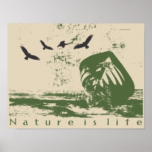 Estampa Natur ist Leben Poster (Vorne)