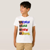Estampa Recicle reutilize renove repense T-Shirt (Vorne ganz)