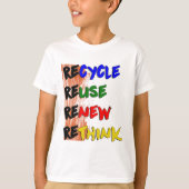 Estampa Recicle reutilize renove repense T-Shirt (Vorderseite)
