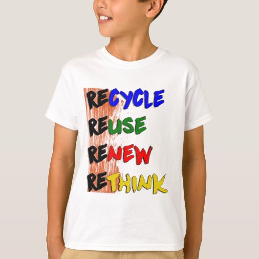 Estampa Recicle reutilize renove repense T-Shirt (Vorderseite)