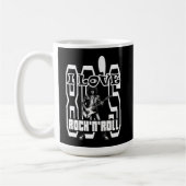 Estampa Rock - I Love 80s Rock’n’Roll – Caneca Kaffeetasse (Links)