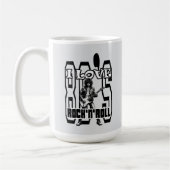 Estampa Rock - I Love 80s Rock’n’Roll – Caneca Kaffeetasse (Links)