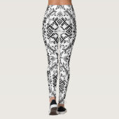 Estampado de Tejido Artesanal | Efecto Punto Boho  Leggings (Rückseite)