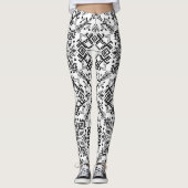 Estampado de Tejido Artesanal | Efecto Punto Boho  Leggings (Vorderseite)