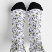 estampado integral de parís con flores socken (Oben)