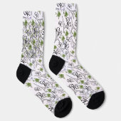 estampado integral de parís con flores socken (Rechts)