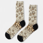estampado integral huellas de mascotas socken (Linkes Detail)