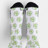 estampado integral te amo en verde socken (Oben)