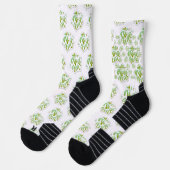 estampado integral te amo en verde socken (Links)