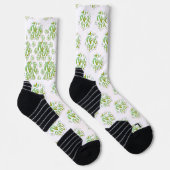 estampado integral te amo en verde socken (Rechts)