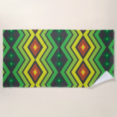 Estampado Tribal Selvático   Strandtuch (Vorderseite)