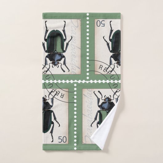 Estampilla de Entomología Badhandtuch Set (Handtuch)