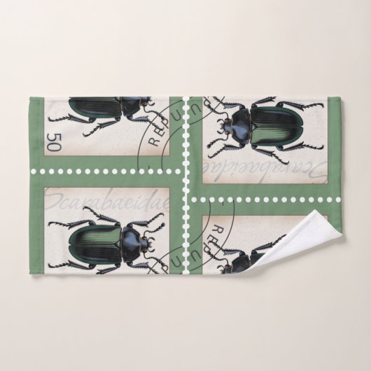 Estampilla de Entomología Badhandtuch Set (Handtuch)