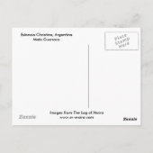 Estancia Christina, Argentinien, Mata Guanaco Postkarte (Rückseite)