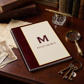 Estate Archive Classic Monogram Bordeaux Notizblock