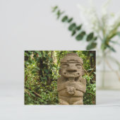 Estatua antigua que toca la flauta postkarte (Stehend Vorderseite)