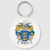 Esteban Familienwappen Schlüsselanhänger (Vorderseite)
