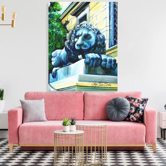 Esteem Feline Leinwanddruck (Insitu (Wohnzimmer))