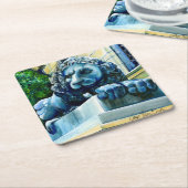 Esteemed Feline, Washington DC, USA Rechteckiger Pappuntersetzer (angewinkelt)