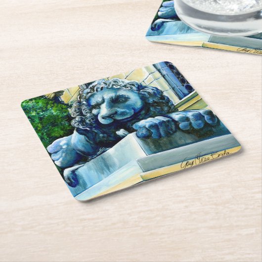 Esteemed Feline, Washington DC, USA Rechteckiger Pappuntersetzer (angewinkelt)