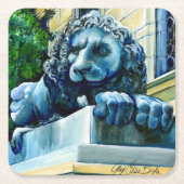 Esteemed Feline, Washington DC, USA Rechteckiger Pappuntersetzer (Vorderseite)