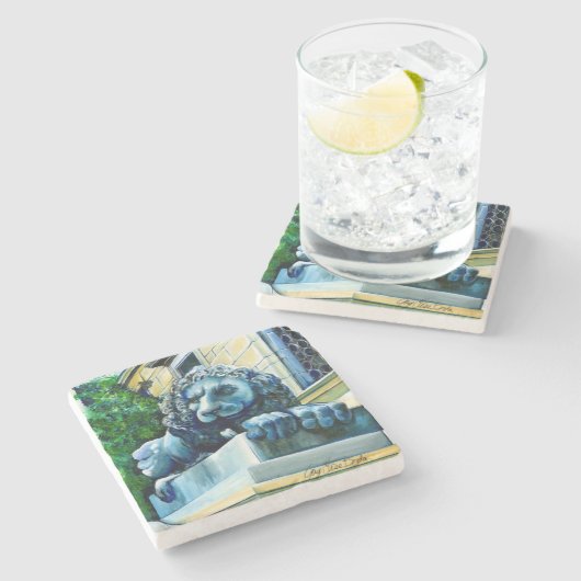 Esteemed Feline, Washington DC, USA Steinuntersetzer (Seitenansicht)