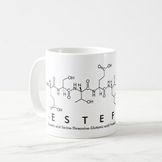 Estefani Peptidname Tasse (Vorderseite Links)