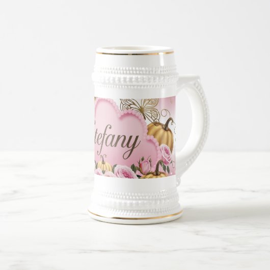 Estefany - Whimsical Pink Cloud Tasse (VorderseiteRechts)