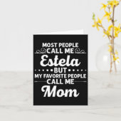 Estela Gift Name Funny Muttertag Personalisiert W Karte (Gelbe Blume)