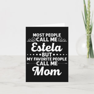 Estela Gift Name Funny Muttertag Personalisiert W Karte