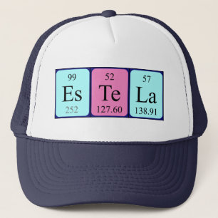 Estela Periodentafelname, Truckerkappe