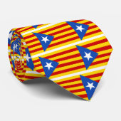 Estelada, bandera independentista de Catalunya Krawatte (Gerollt)