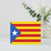 Estelada-Flagge Kataloniens Postkarte (Stehend Vorderseite)