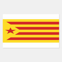 Estelada-Flaggensticker für Katalonien