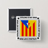 Estelada Katalanische Flagge Button (Vorne & Hinten)