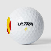 Estelada (rot) golfball (Logo)