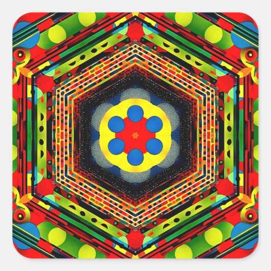 Estelar 257 quadratischer aufkleber (Vorderseite)