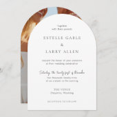 Estelle Elegant Wedding Einladung (Vorne/Hinten)