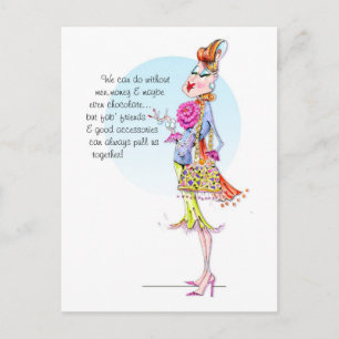 Estelle erzählt dem Power von Freunden n' Accessoi Postkarte