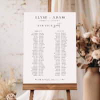 Estelle Minimal 2 Bankett-Tisch-Plakat
