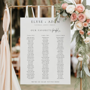 Estelle Minimal 3 Bankett-Tisch-Plakat Poster