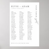 Estelle Minimal 3 Bankett-Tisch-Plakat Poster (Vorne)