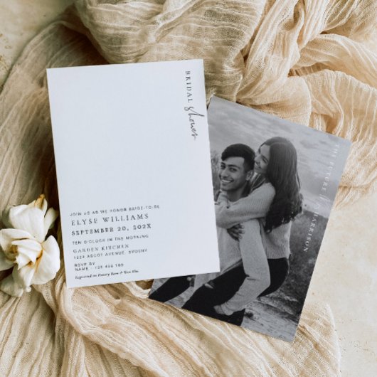 Estelle Minimalistisch Bridal Dusche Einladung