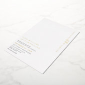 Estelle Minimalistisch Gold Foil Wedding Einladung (Gedreht)