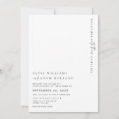Estelle Minimalistisch Wedding Details Card Einladung (Rückseite)