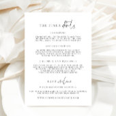 Estelle Minimalistisch Wedding Details Card Einladung