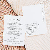 Estelle Minimalistisch Wedding Details Card Einladung